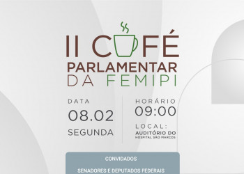 Acontece na próxima segunda (08) o II Café Parlamentar da FEMIPI